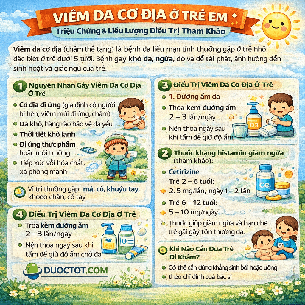 VIÊM DA CƠ ĐỊA Ở TRẺ EM 